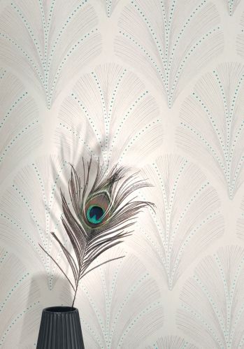 Papier  Peint Louise Big Plume Casadeco