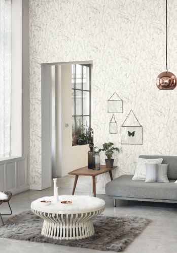 Papier  Peint So White 3 Uni Marbre Casadeco